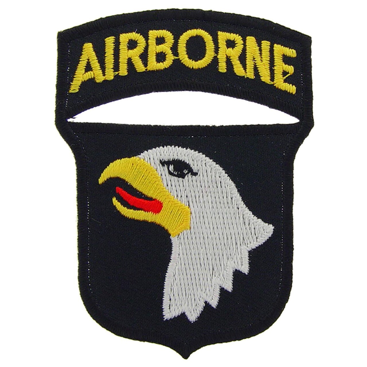 U.S. Army 101st Airborne Division Patch Black & White 3"